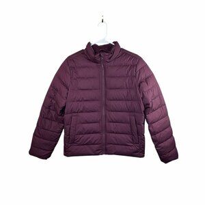 Athleta Girl Down Puffer Jacket XXL 16 Plum Purple
